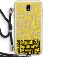 Majorelle Blue Print: Samsung Galaxy J7 (2017) Transparant Hoesje met koord
