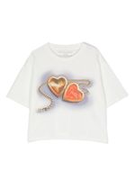 Stella McCartney Kids graphic-print cotton T-shirt - Blanc