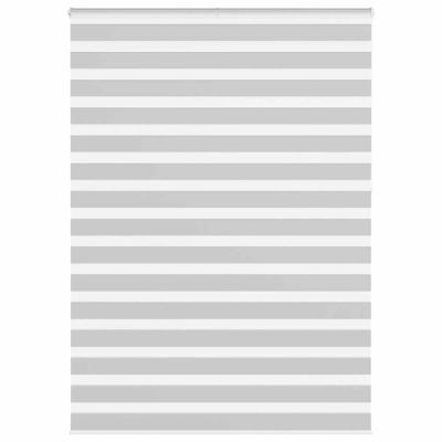 VidaXL Zebra rolgordijn 155x230 cm stofbreedte 150,9 cm lichtgrijs