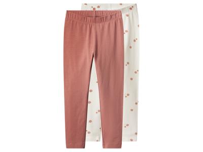 lupilu 2 Kinder leggings (Wit/rood, 122/128)