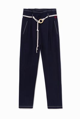 Baggy broek met koord - BLUE - L