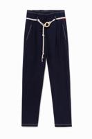 Baggy broek met koord - BLUE - L