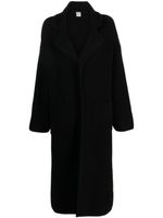 TOTEME cardigan long nervuré - Noir