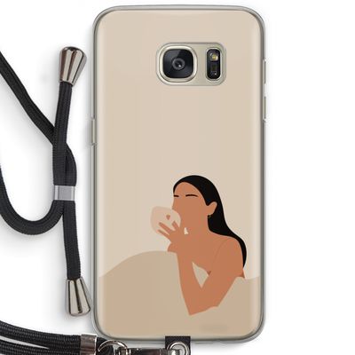 Fresh coffee: Samsung Galaxy S7 Transparant Hoesje met koord