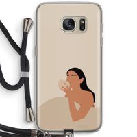 Fresh coffee: Samsung Galaxy S7 Transparant Hoesje met koord