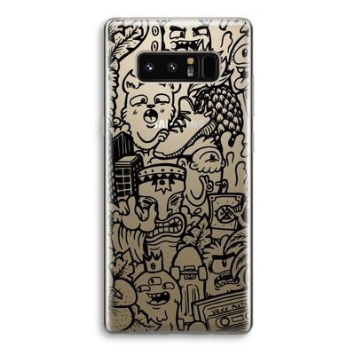 Vexx Black Mixtape: Samsung Galaxy Note 8 Transparant Hoesje