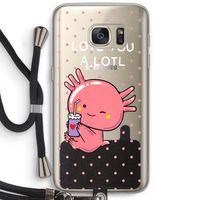 Love You A Lotl: Samsung Galaxy S7 Transparant Hoesje met koord