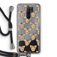 Tijger: Xiaomi Redmi 9 Transparant Hoesje met koord
