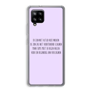 Regenboog: Samsung Galaxy A42 5G Transparant Hoesje