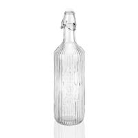 Waterfles Versa Transparant Glas Aluminium 1 L 8,1 x 31,5 x 8,1 cm