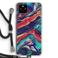 Chameleon Sun: Pixel 5a 5G Transparant Hoesje met koord