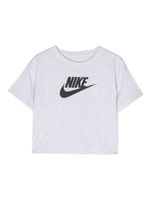 Nike Kids t-shirt crop à logo imprimé - Gris - thumbnail