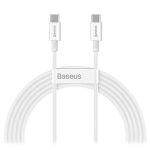 Baseus Superior Serie USB-C / USB-C Kabel - 100W, 2m - Wit