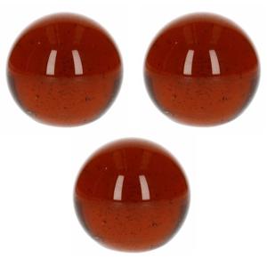 Knikkers XXl formaat - Set van 4x stuks - koper - dia 6 cm - Bonken - Mega grote knikkers speelgoed