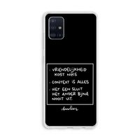 Mijn Motto's: Galaxy A51 4G Transparant Hoesje