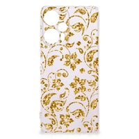 Xiaomi Poco F5 TPU Case Gouden Bloemen - thumbnail