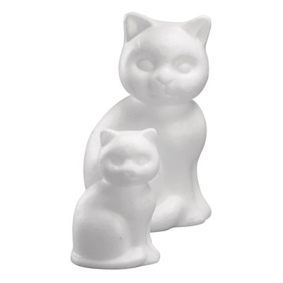 Piepschuim kat/poes dieren figuur 13 cm