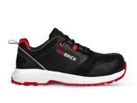 Redbrick werkschoenen - Pulse Overnose - laag - met kruipneus - S3 - zwart / rood - maat 48 - thumbnail