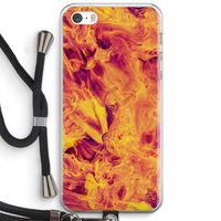 Eternal Fire: iPhone 5 / 5S / SE Transparant Hoesje met koord