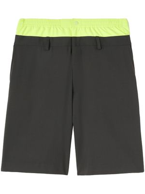 AMBUSH short à taille contrastante - Noir