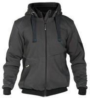 DASSY sweatshirt jas pulse antraciet/zwart xl