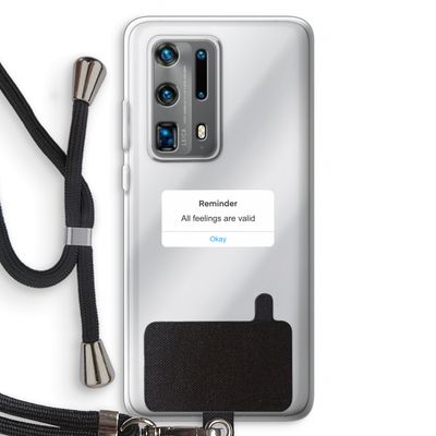 Reminder: Huawei P40 Pro Plus Transparant Hoesje met koord