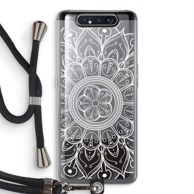 Roses Are Red: Samsung Galaxy A80 Transparant Hoesje met koord
