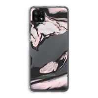 Roze stroom: Samsung Galaxy A22 5G Transparant Hoesje