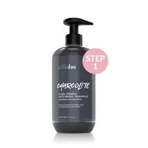 Difiaba Charcolite Cool Toning Anti-Brass Shampoo met Pomp