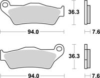 BREMBO Remblokken, voor de moto, Off Road Gesinterd Metaal 07BB04SX