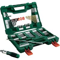 Bosch Accessoires V-Line TiN-boren en bitset met ratelschroevendraaier en magnetisch uitschuifbare pen 91-delige - 2607017195 - thumbnail