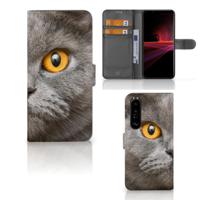 Telefoonhoesje | Met pasjeshouder | Sony Xperia 1 III Britse Korthaar