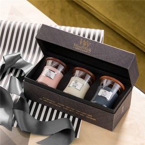 WoodWick 3 Mini Jar Giftset Floral kaars Rond Meerkleurig 3 stuk(s)