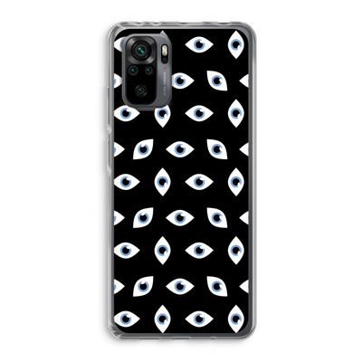 Eyes pattern: Xiaomi Redmi Note 10 Pro Transparant Hoesje