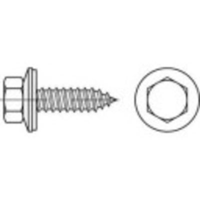 TOOLCRAFT 1070002 Gevelschroef 6.5 mm 200 mm Buitenzeskant 88176 RVS A2 100 stuk(s)