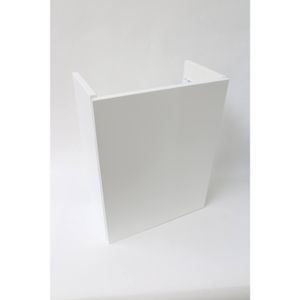 INK Fontein Contra Onderkast Rechtsdraaiend Greeploos Gelakt Mat Wit 40x22x52 cm