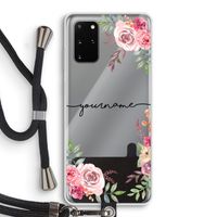 Rozen: Samsung Galaxy S20 Plus Transparant Hoesje met koord