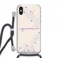 Sterren: iPhone XS Max Transparant Hoesje met koord