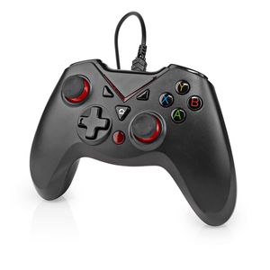 Nedis Gamepad | USB Type-A | USB Gevoed | PC | Aantal knoppen: 12 | Kabellengte: 1.60 m | Zwart - GGPD110BK