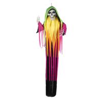 Boland Hangdecoratie skelet pop - neon - 120 cm - halloween/horror - decoratie