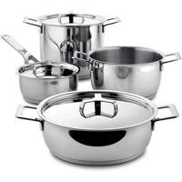 Alessi Pannenset Pots&Pans - AJM100S7 - door Jasper Morrison - 4 Delig