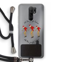 Jingle Ladies: Xiaomi Redmi 9 Transparant Hoesje met koord