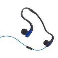Achter opknoping Wire-Controlled Bone geleiding outdoor sport hoofdtelefoon (blauw)
