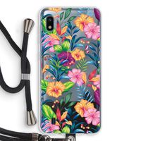 Tropisch 2: Samsung Galaxy A10 Transparant Hoesje met koord