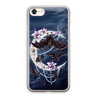 Vleermuizen Maan: iPhone 8 Transparant Hoesje
