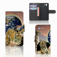 Sony Xperia Z3 Compact Telefoonhoesje met Pasjes Roofdieren - thumbnail