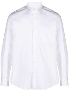 Valentino Garavani chemise en coton à poche poitrine - Blanc