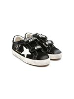 Golden Goose Kids baskets Old School en daim - Noir