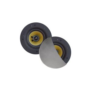 Aquasound Zumba zumba speakerset - 100w (0 - 75" tweeter) - mat chroom - rond 226 mm - diepte 81 mm - randloos - ipx4 spkzumba-c