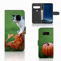 Samsung Galaxy S8 Telefoonhoesje met Pasjes Kitten - thumbnail